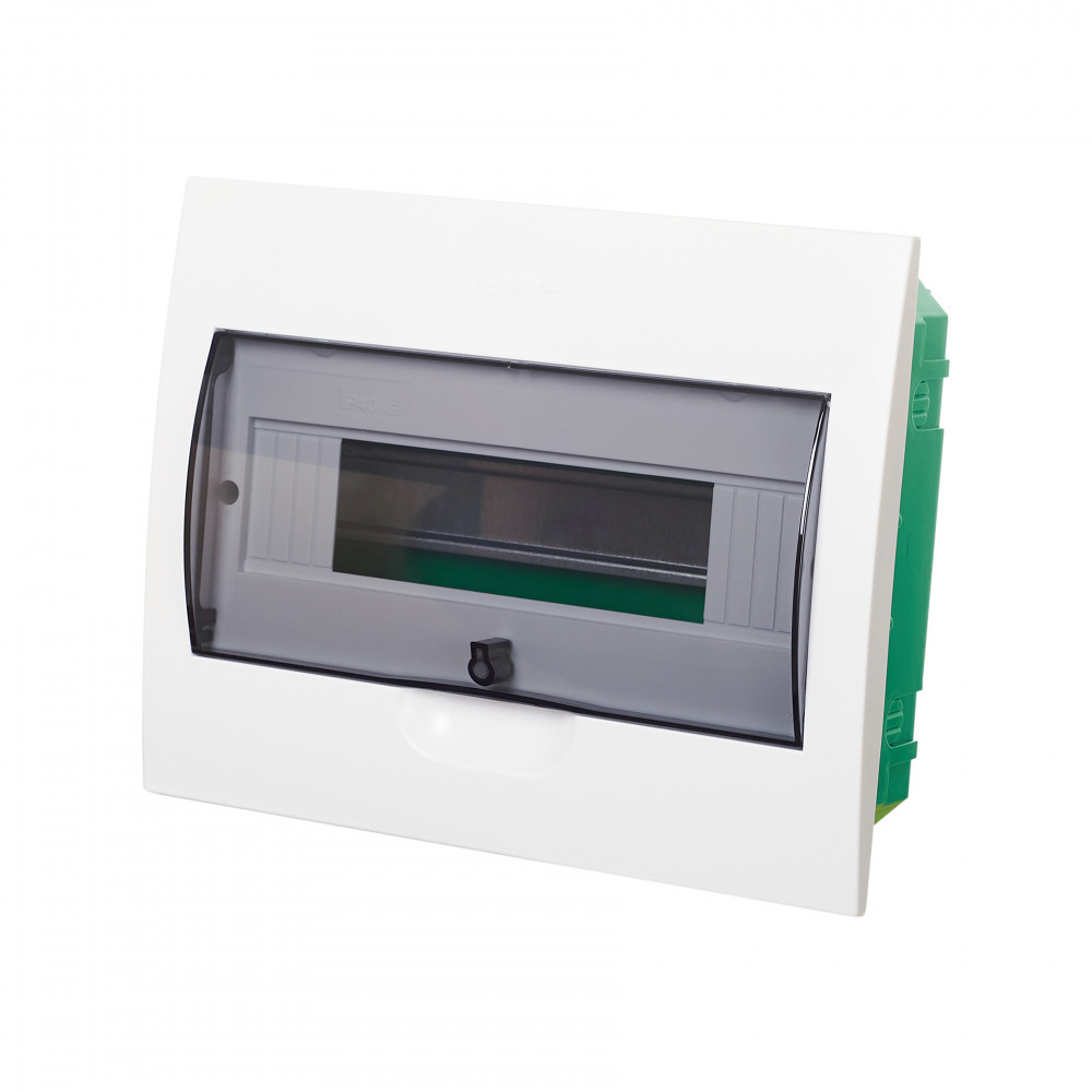 Systeme Electric City9 Корпус встраиваемый с прозрачной дверью 1ряд/12мод, IP40, IK07, 63А, 2 клеммы фото