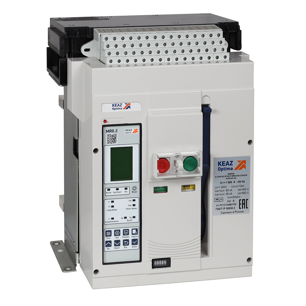 КЭАЗ Выключатель автоматический OptiMat A-630-S1-3P-50-F-MR8.2-B-C2200-M2-P04-S2-06. фото
