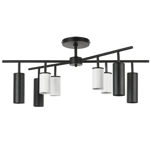 Lightstar LR728364874 Люстра RULLO 8х50W GU10 ЧЕРНЫЙ/БЕЛЫЙ (571728+214436-4+214487-4), шт фото