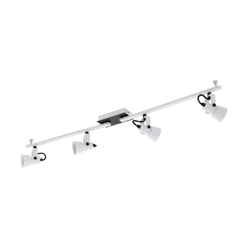 Eglo 97374 Светодиодный спот TRILLO, 4х5W (GU10), 4х400lm, L985, B70, cпот, cталь, белый, черный фото