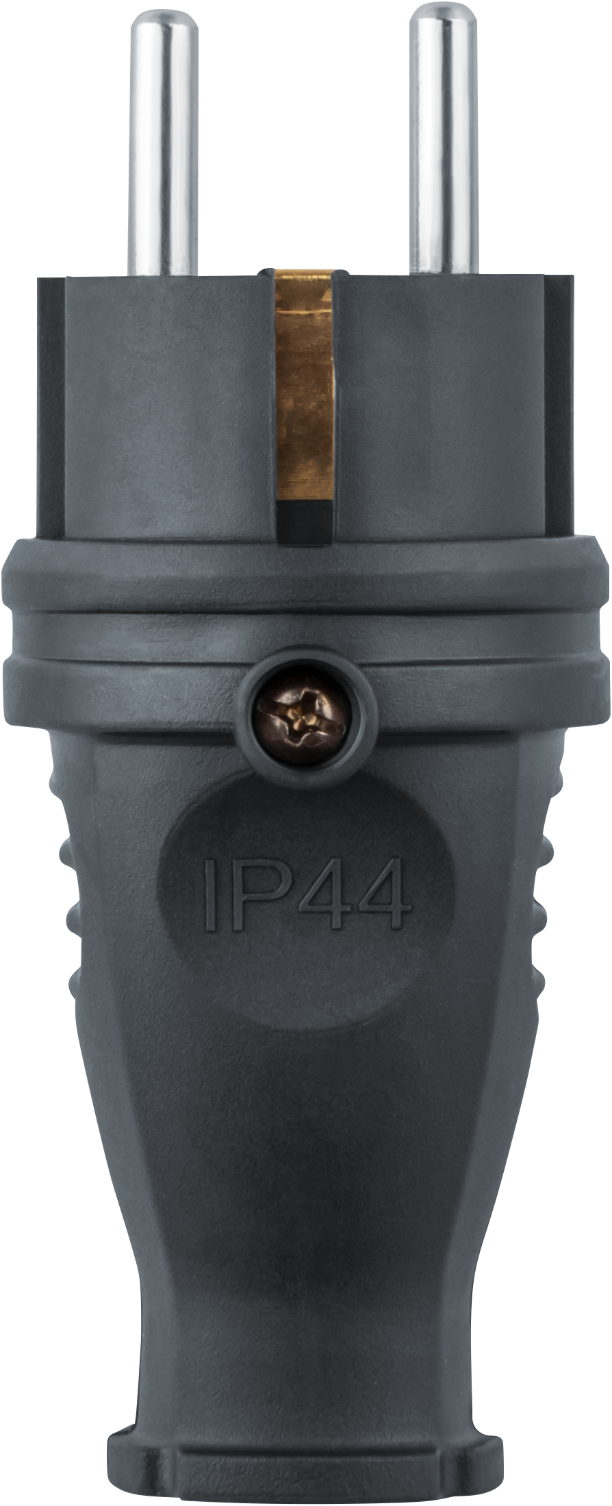 Вилка Navigator NCA-PLR02-16A-E-IP44-BL прямая с/з каучук черная (200/20/1)