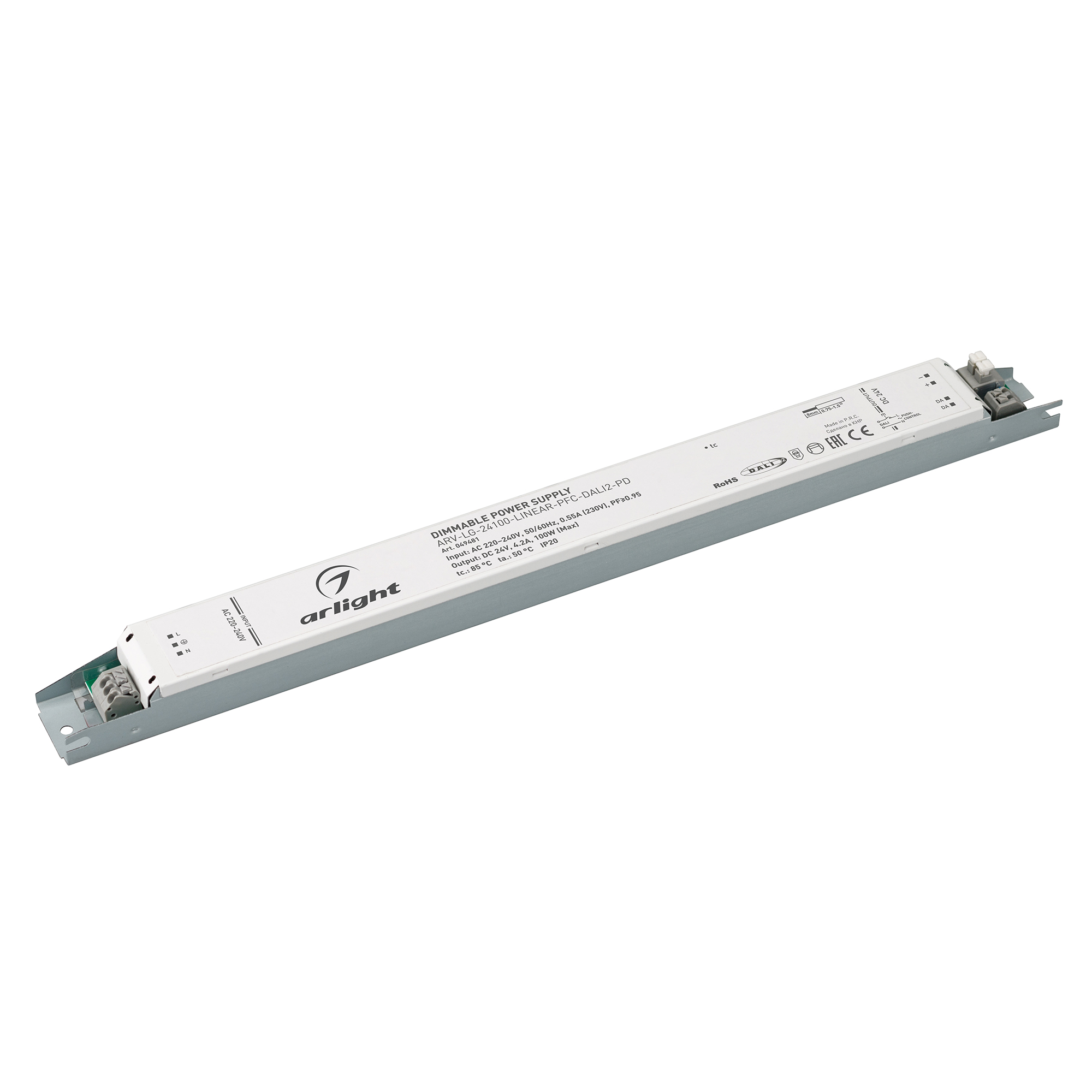 Arlight Блок питания ARV-LG-24100-LINEAR-PFC-DALI2-PD (24V, 4.2A, 100W) (IP20 Металл, 5 лет) фото