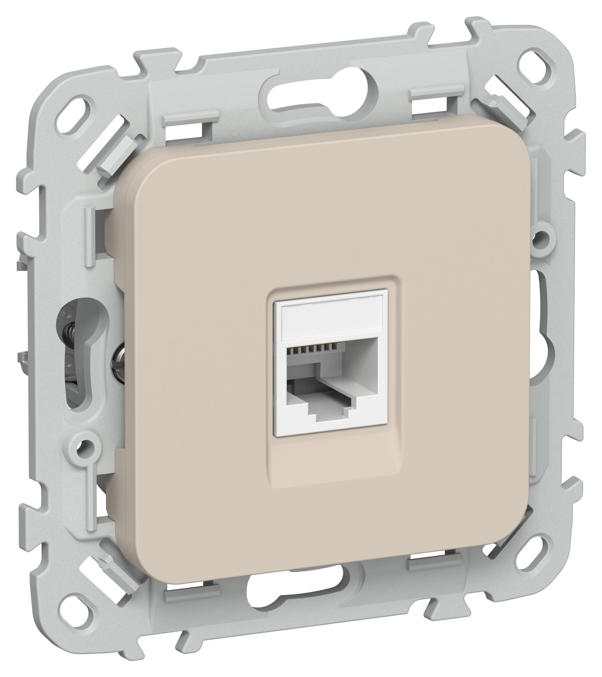 IEK FLITE Льняной Розетка компьютерная RJ45 категория 5Е UTP фото