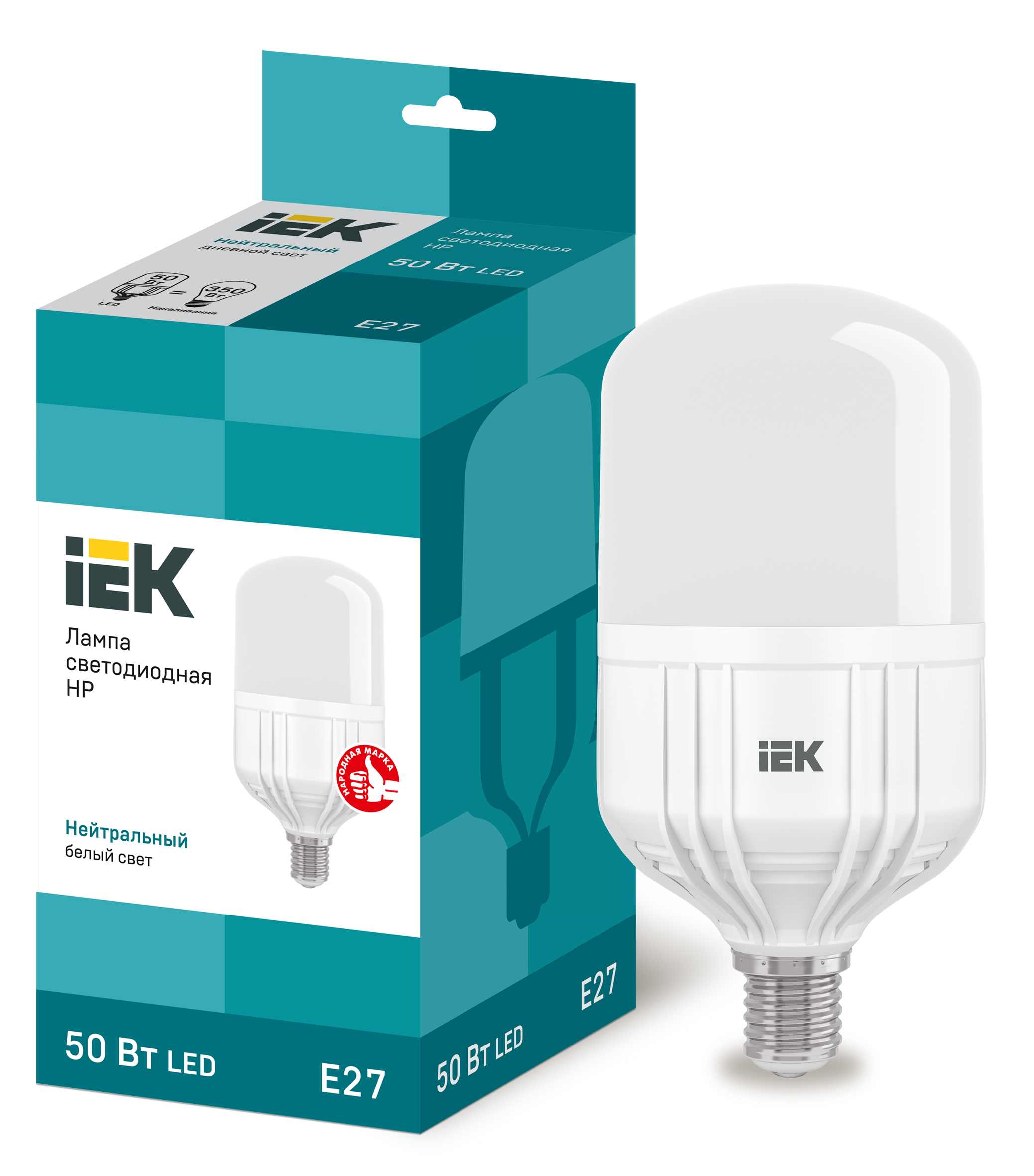 IEK Лампа светодиодная HP 50Вт 230В 4000К E27 фото