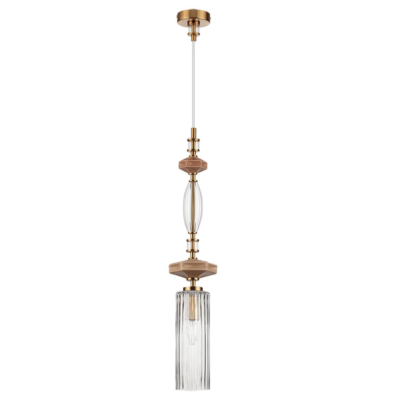 Odeon Light 5414/1A MODERN ODL_EX25 93 античная бронза/терракот/стекло/керамика Подвес E14 1*40W TERRA фото