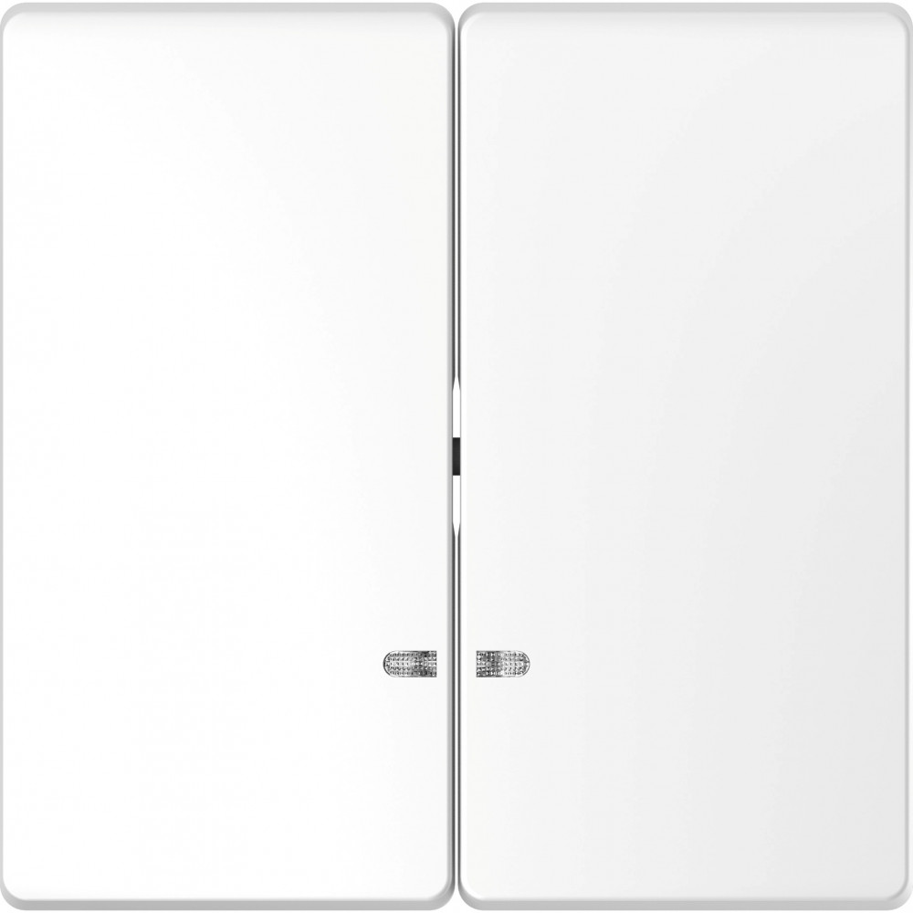 Schneider Electric Merten D-Life Белый Лотос Клавиша 2-ная с линзой для LED модуля фото