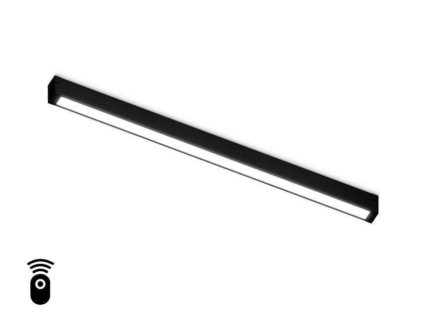 Ambrella Светильник светодиодный диммируемый для шинопровода Magnetic 220V GL1292 BK черный IP20 24W 3000K-6400K 120° 562*25*42 (Без ПДУ) фото