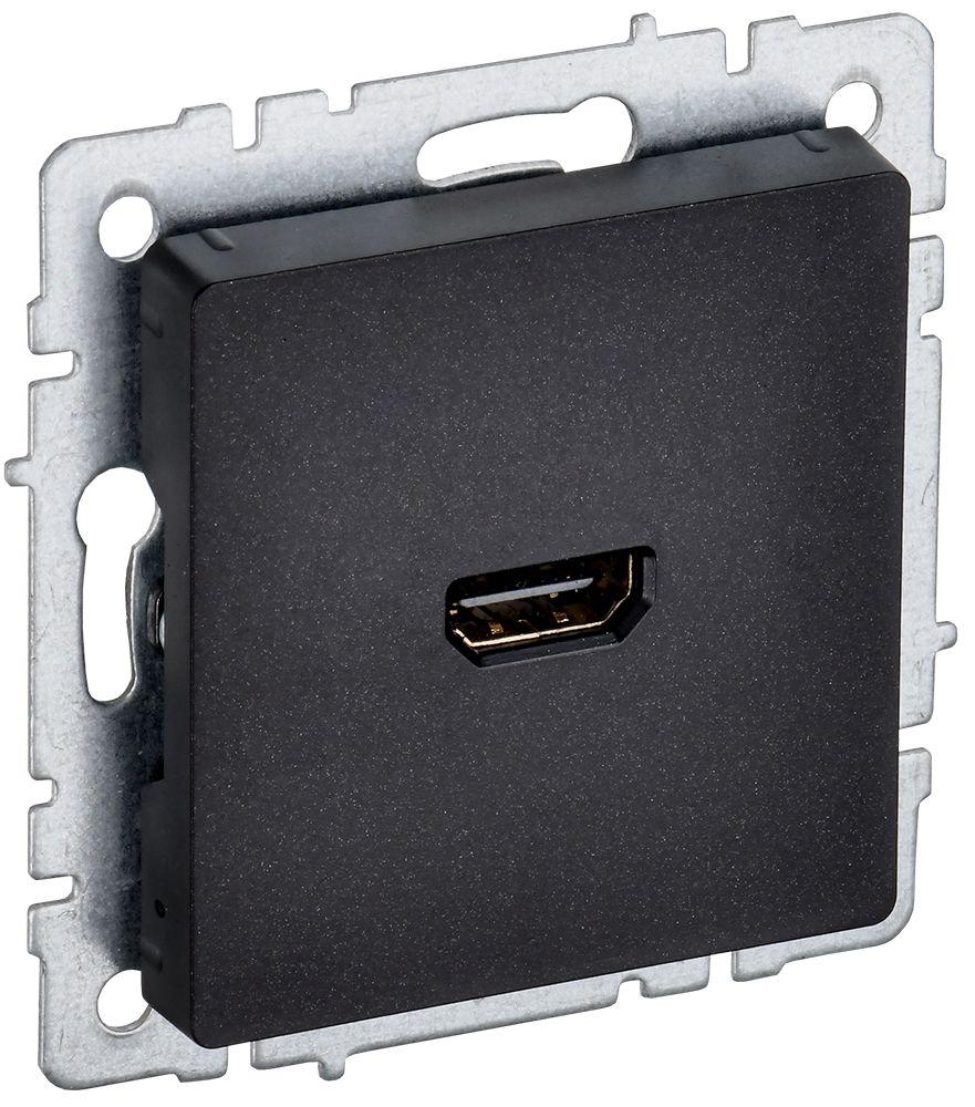 IEK BRITE BASE Черный Розетка HDMI РHDMI-0-БрЧ фото