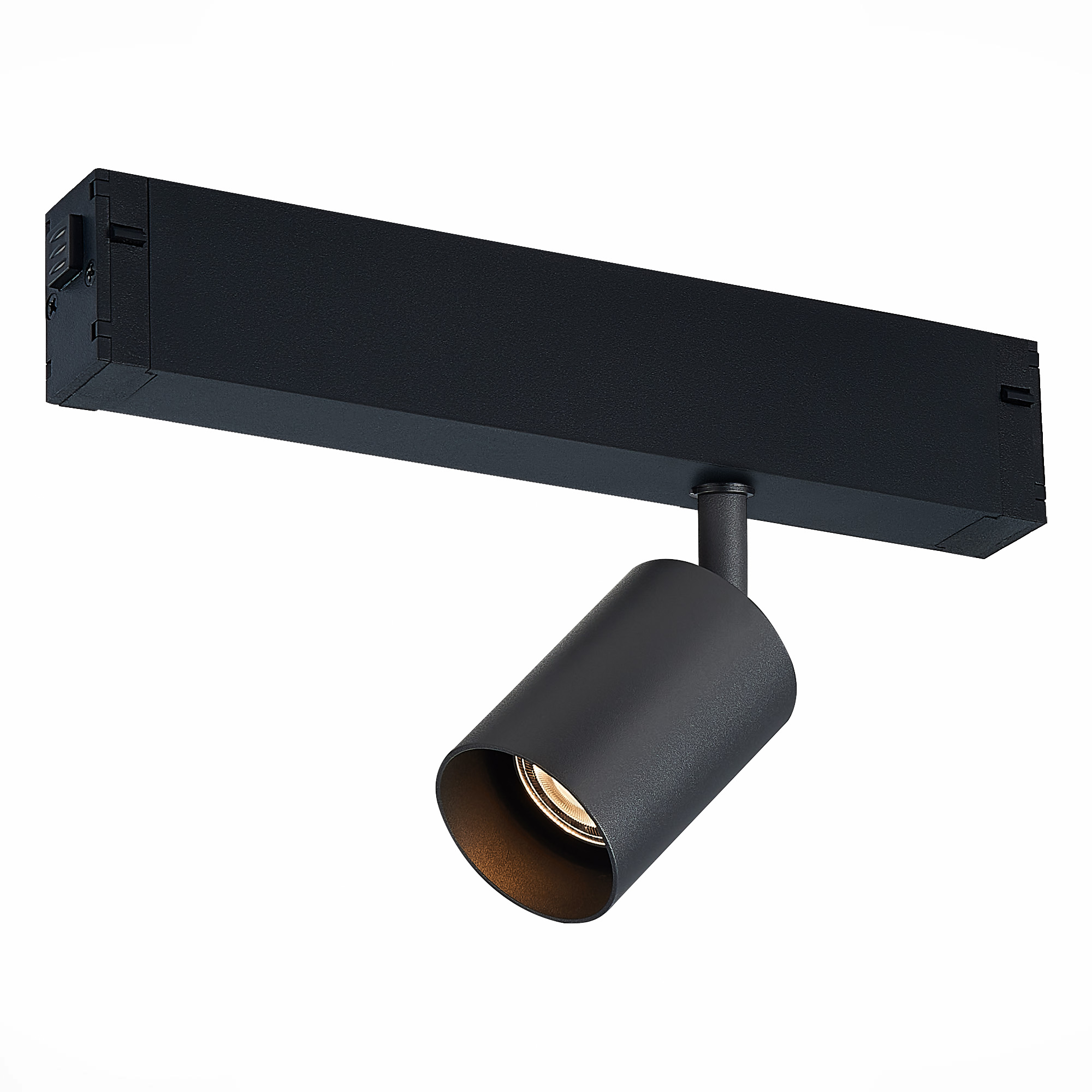 ST LUCE ST505.406.01 Светильник трековый Мат. черный GU10 1*50W  IP20 L82xW70xH172 180-240V Без ламп фото