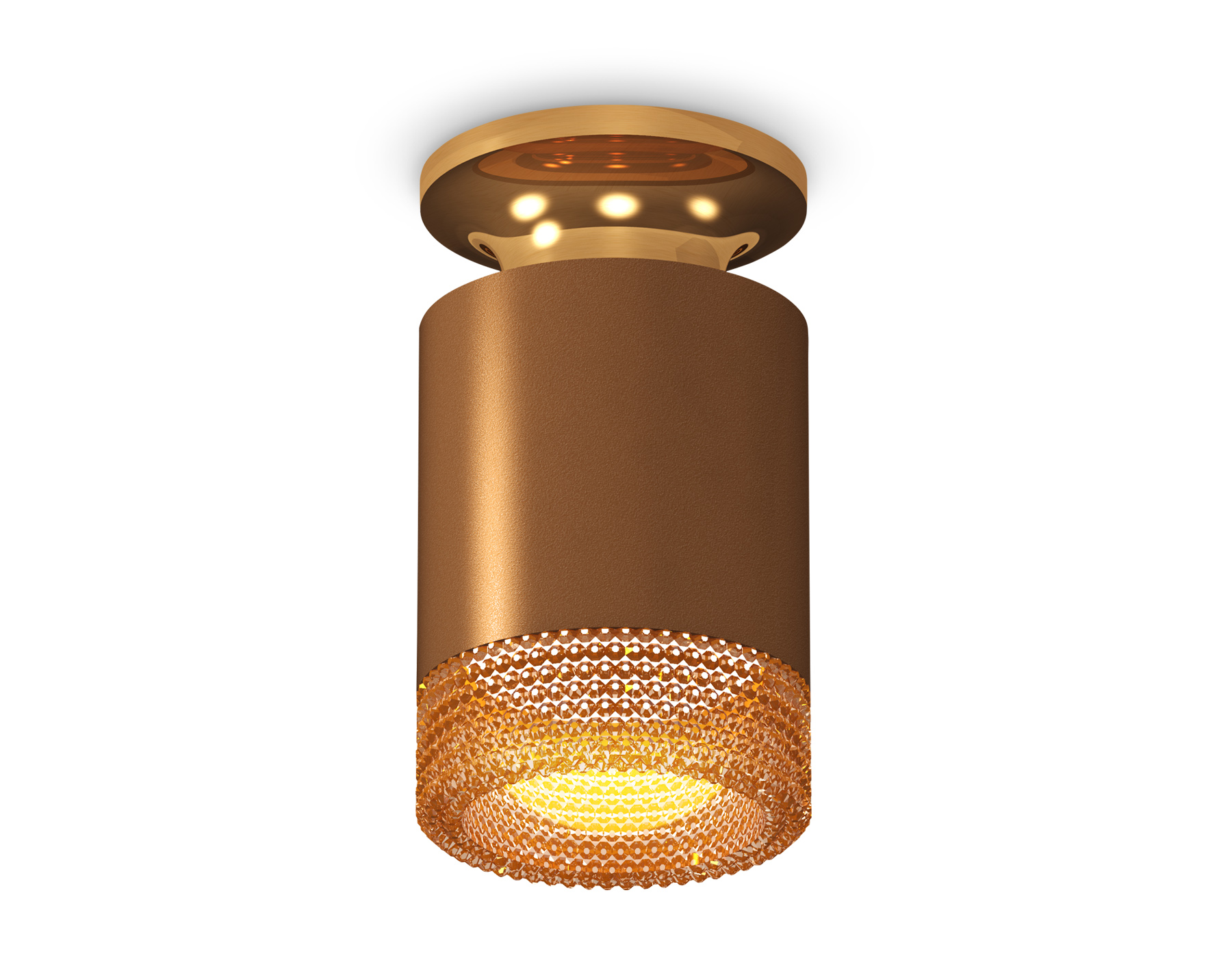 Ambrella Комплект накладного светильника XS6304131 SCF/PYG/CF кофе песок/золото желтое полированное/кофе MR16 GU5.3 (N6905, C6304, N6154) фото