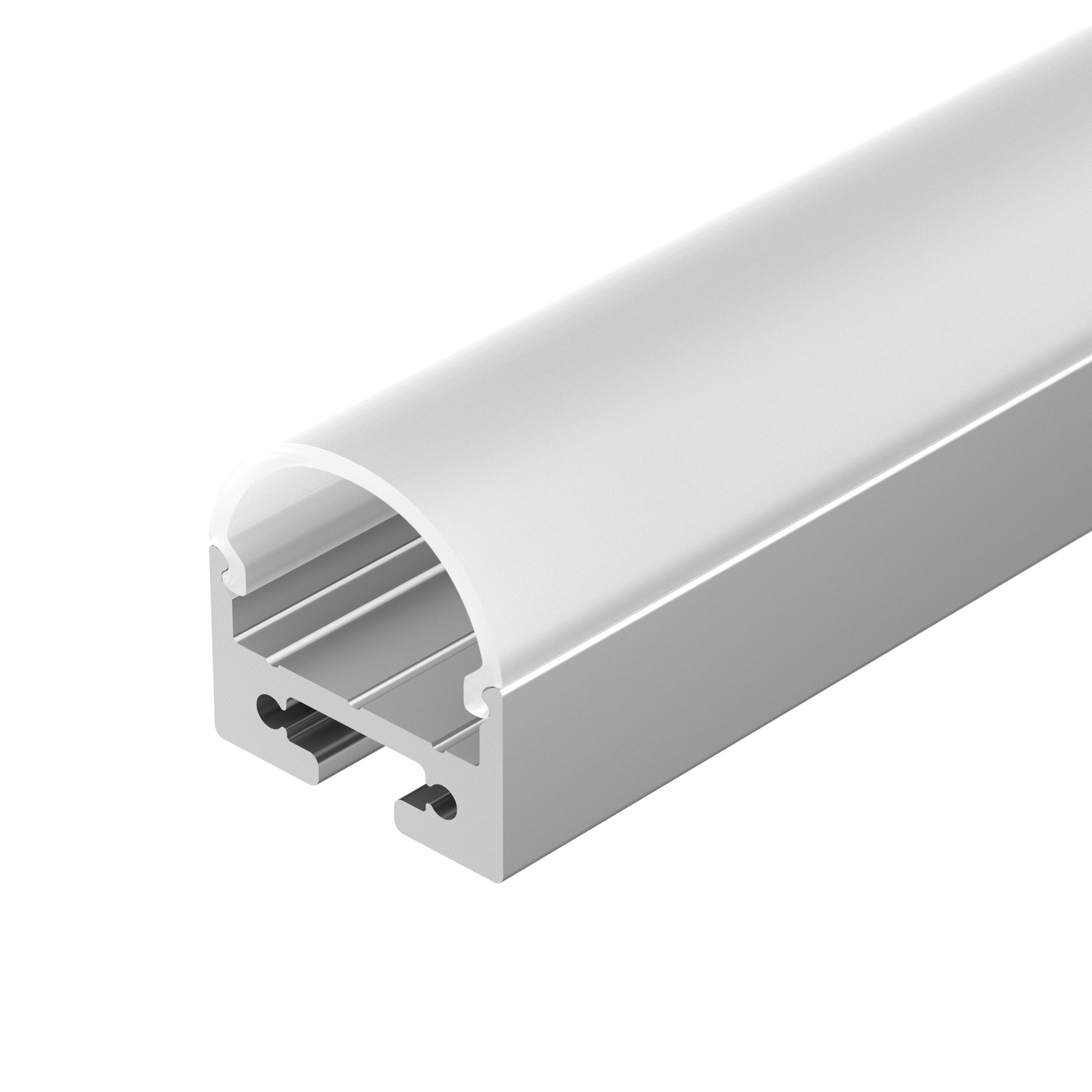 Arlight Профиль с экраном SL-LINE-2011M-2500 ANOD+OPAL ROUND (Алюминий) фото