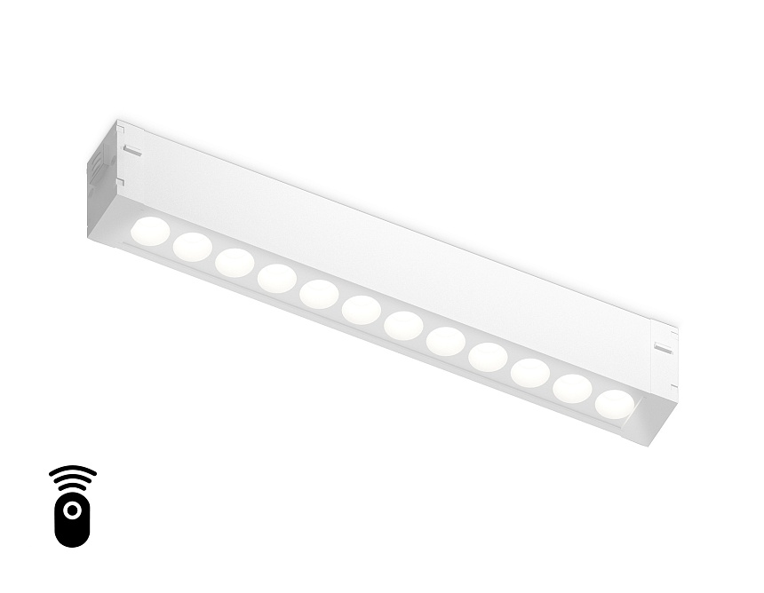 Ambrella Светильник светодиодный диммируемый для шинопровода Magnetic 220V GL1301 WH белый IP20 12W 3000K-6400K 24° 232*25*42 (Без ПДУ) фото