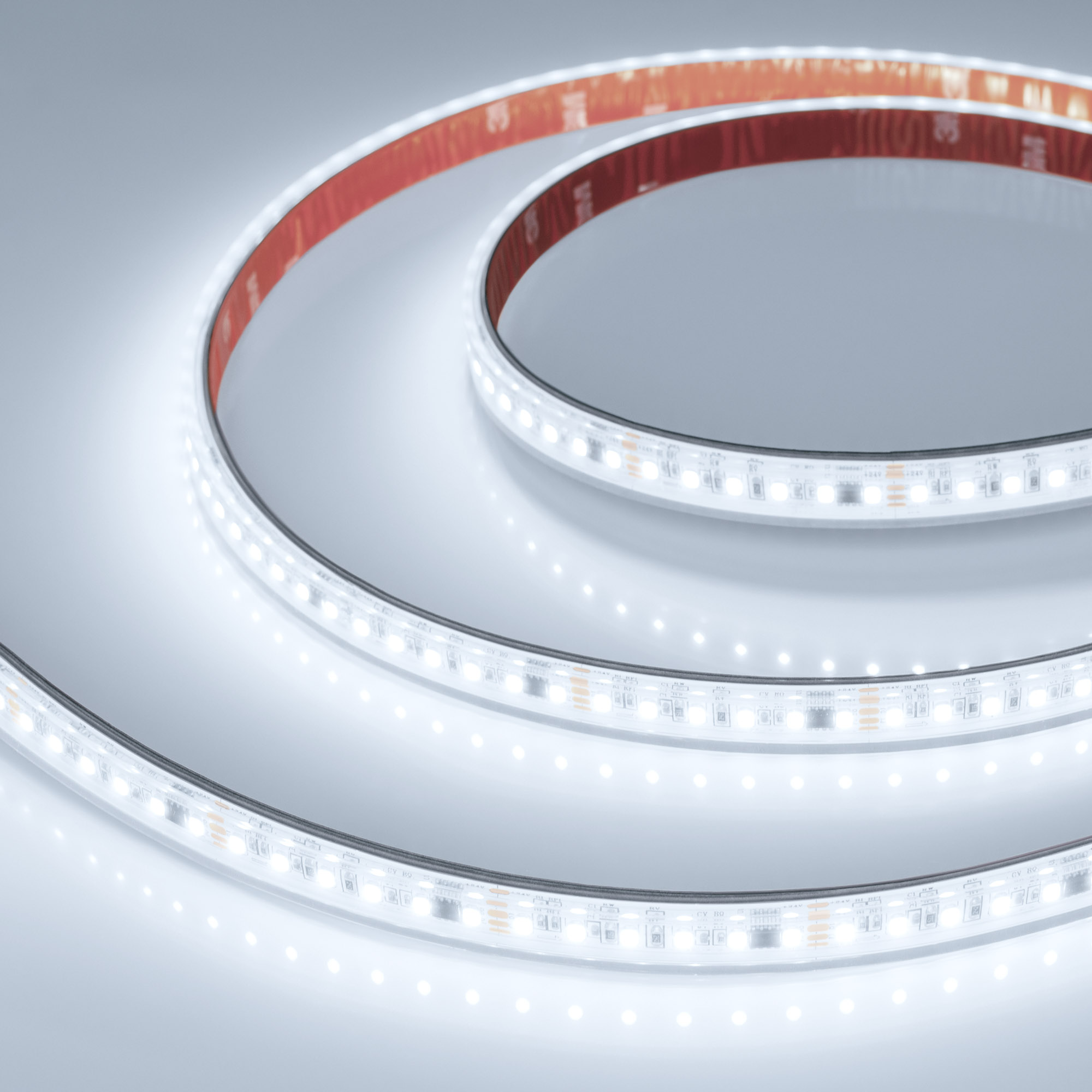 Arlight Лента герметичная SPI-PS-A120-12mm 24V White6000-PX6-BPT (11 W/m, IP67, 2835, 5m) (бегущий огонь) фото