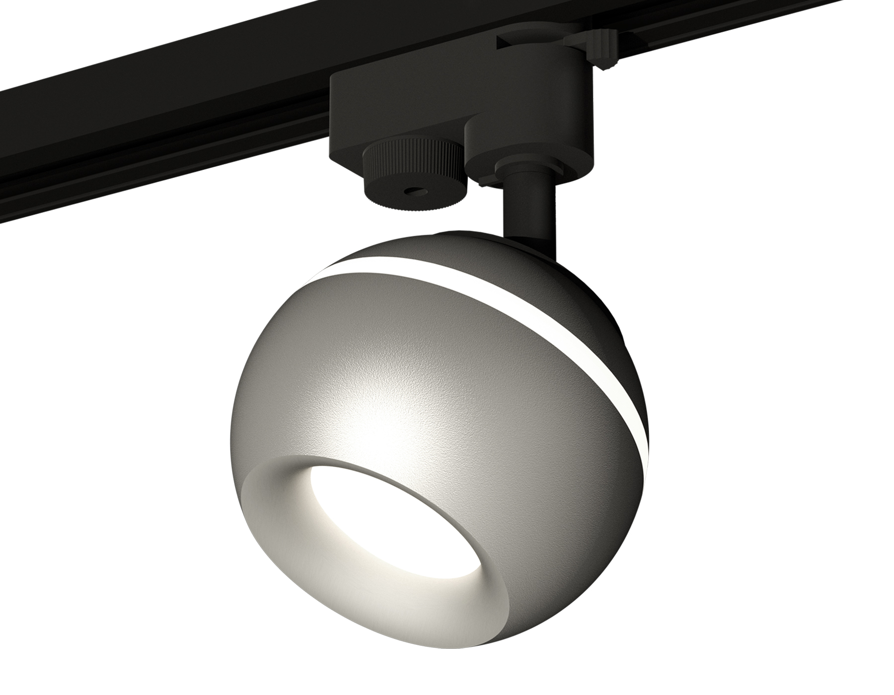 Ambrella Комплект трекового светильника XT1103020 SSL/MCH серебро песок/хром матовый MR16 GU5.3 LED 3W 4200K (A2521, C1103, N7013) фото