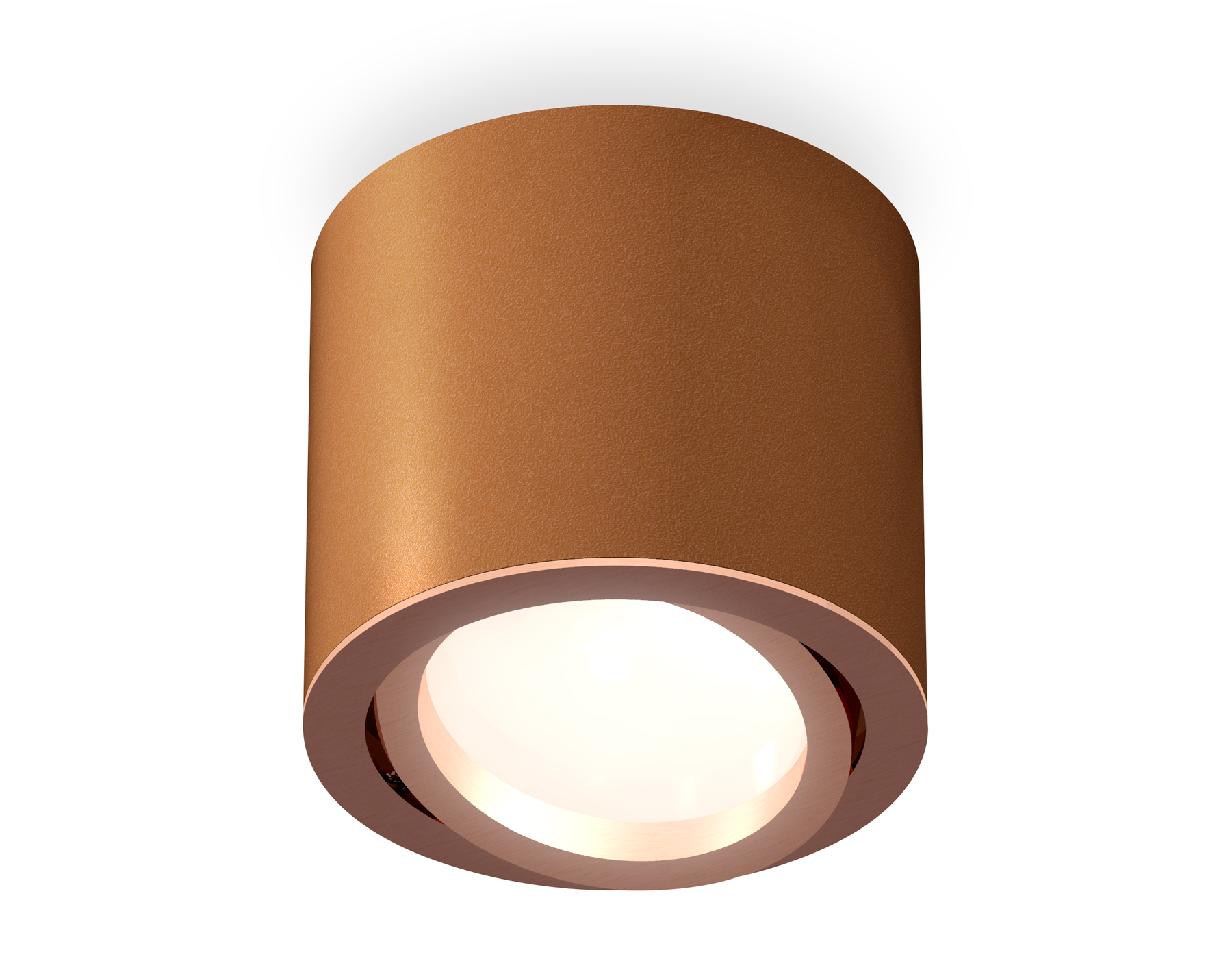 Ambrella Комплект накладного поворотного светильника XS7404002 SCF/PPG кофе песок/золото розовое полированное MR16 GU5.3 (C7404, N7005) фото