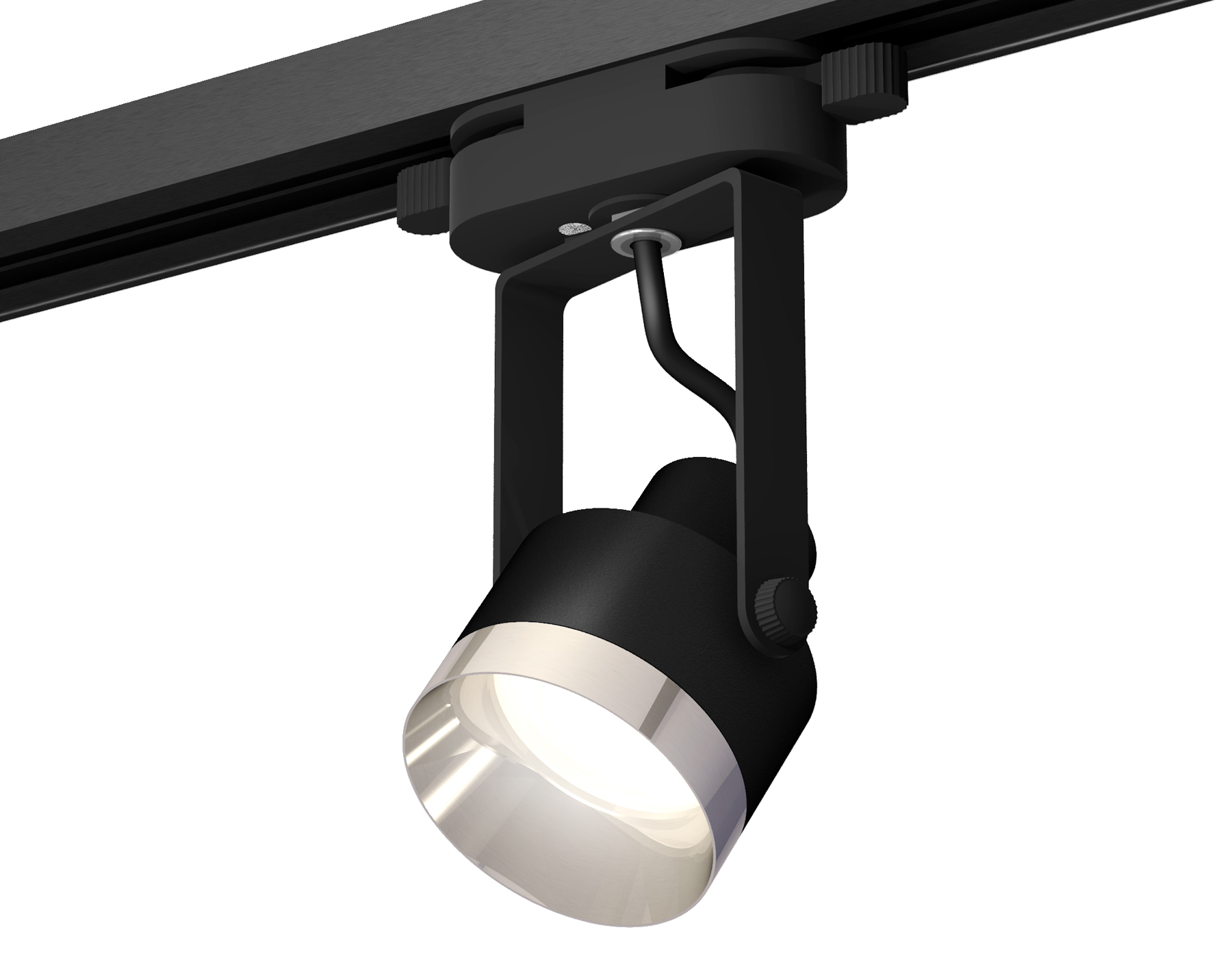 Ambrella Комплект трекового однофазного светильника XT6602042 PBK/PSL черный полированный/серебро полированное MR16 GU10 (C6602, N6132) фото