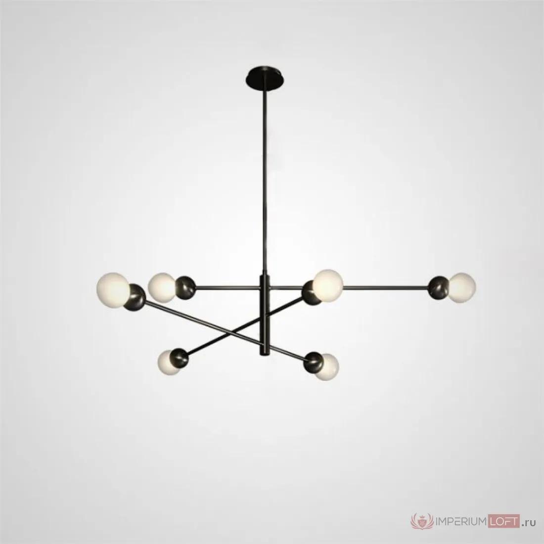 ImperiumLoft Люстра на штанге SALME L6 A Black фото