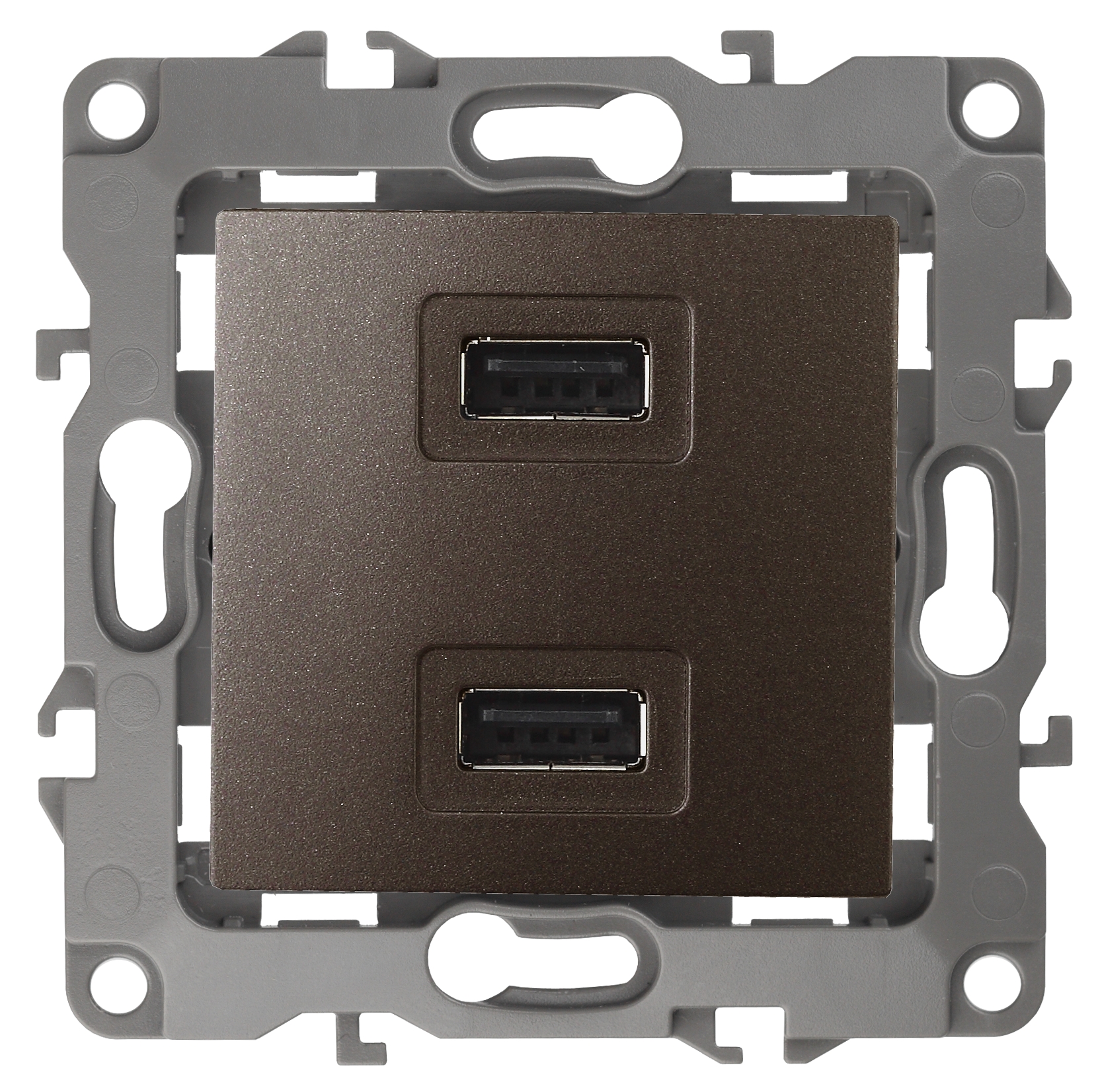 ЭРА 12-4110-13 Устройство зарядное USB, 230В/5В-2100мА, IP20, Эра12, бронза (6/60/1920) фото