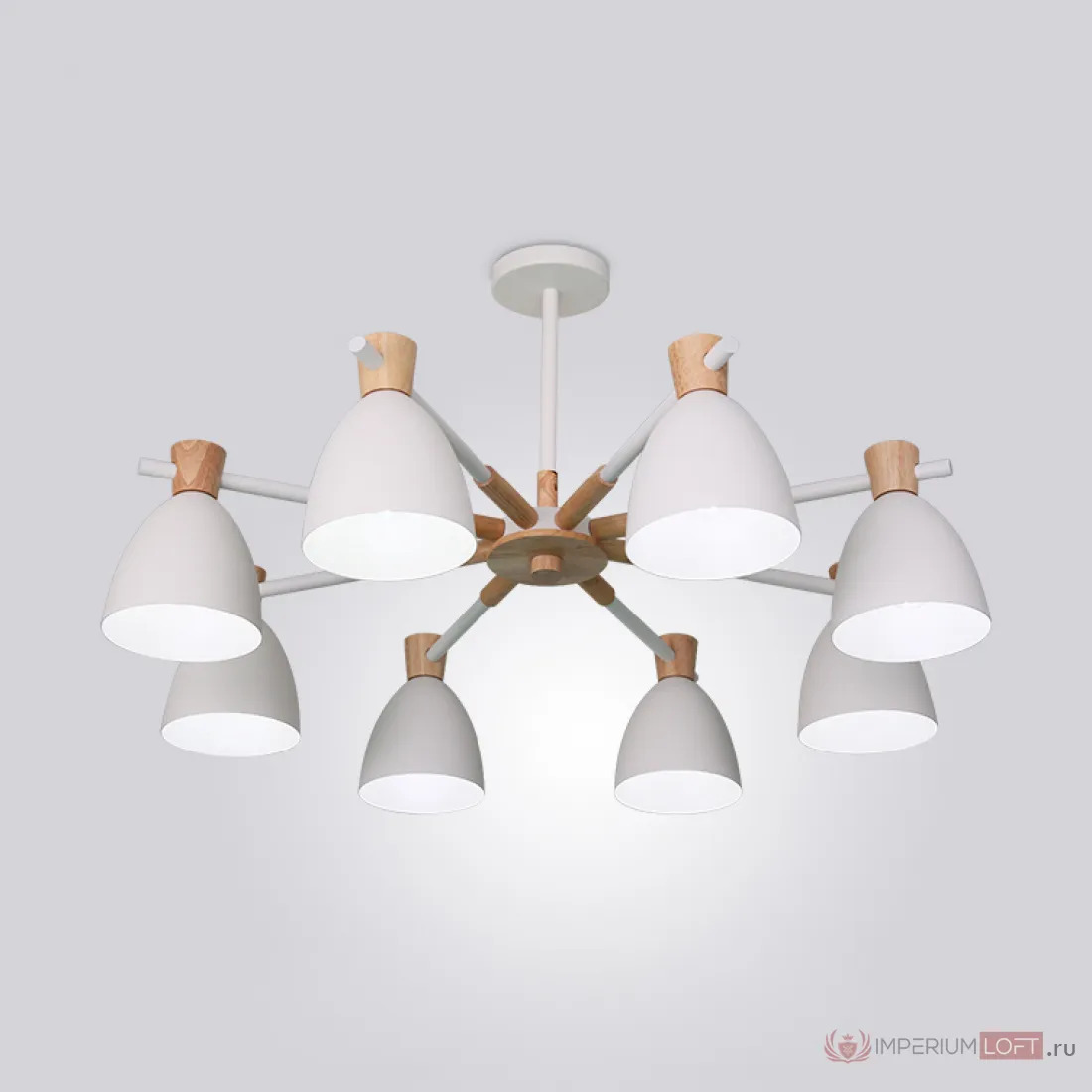 ImperiumLoft Потолочная люстра FOLKE 8 White фото
