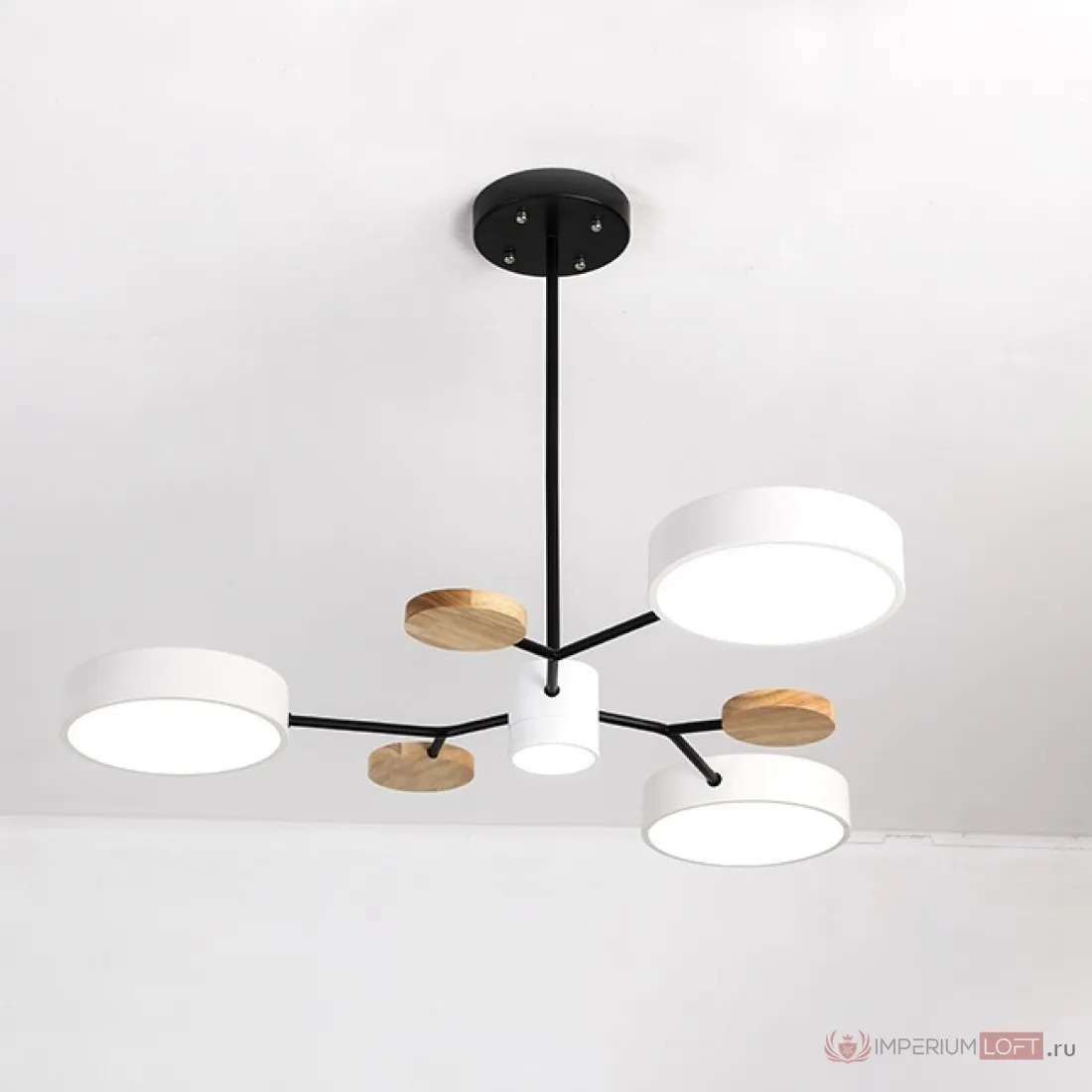 ImperiumLoft Люстра на штанге MEADE 4 lamps White фото