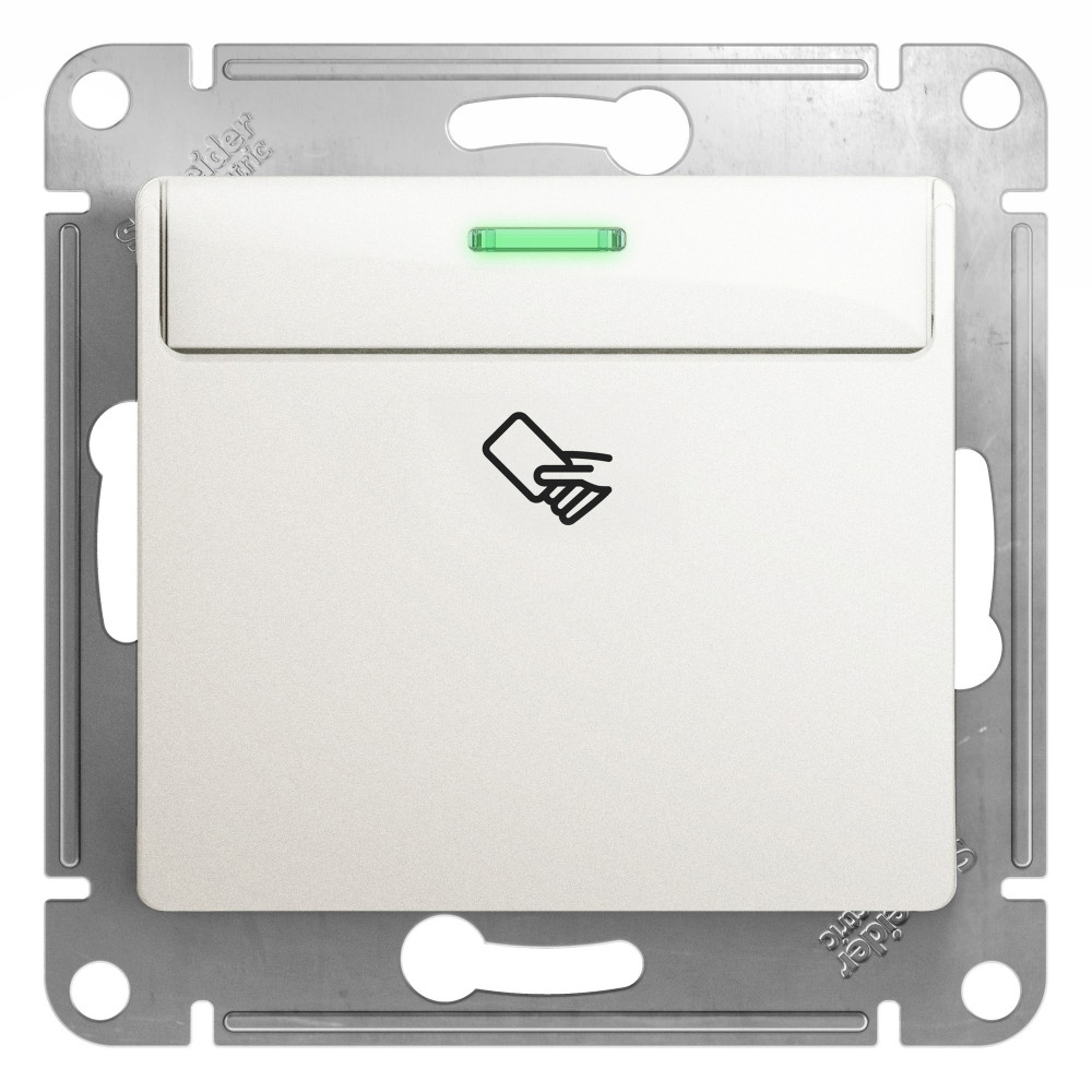 Systeme Electric Glossa Перламутр Выключатель карточный, сх.6 фото