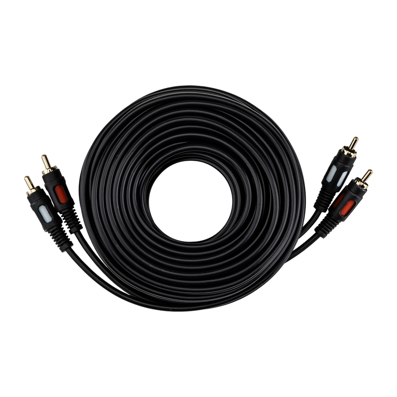 REXANT Шнур 2RCA шт - 2RCA шт 10М (GOLD). фото