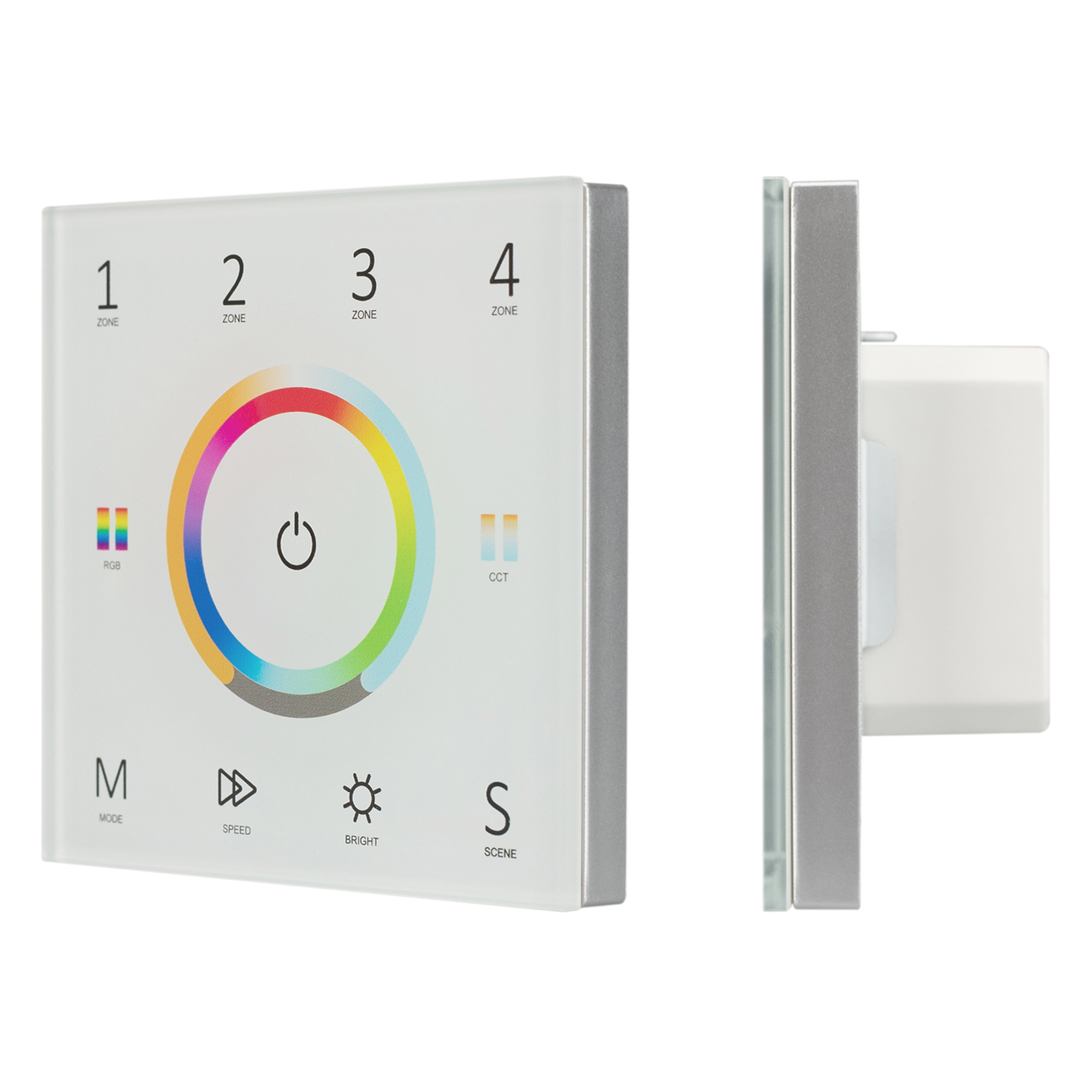Arlight Панель Sens SMART-P67-MULTI White (230V, 4 зоны, 2.4G) (IP20 Пластик, 5 лет) фото