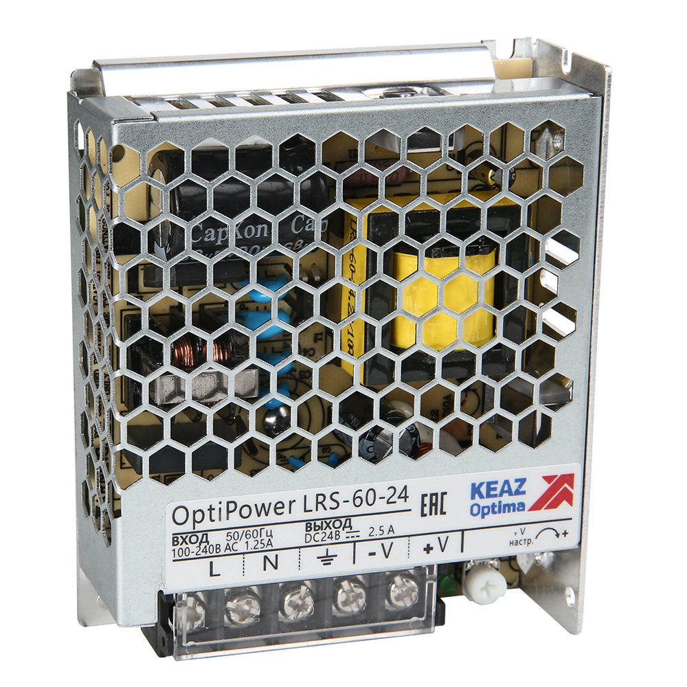 КЭАЗ Блок питания панельный OptiPower LRS 60-24 2.5A. фото