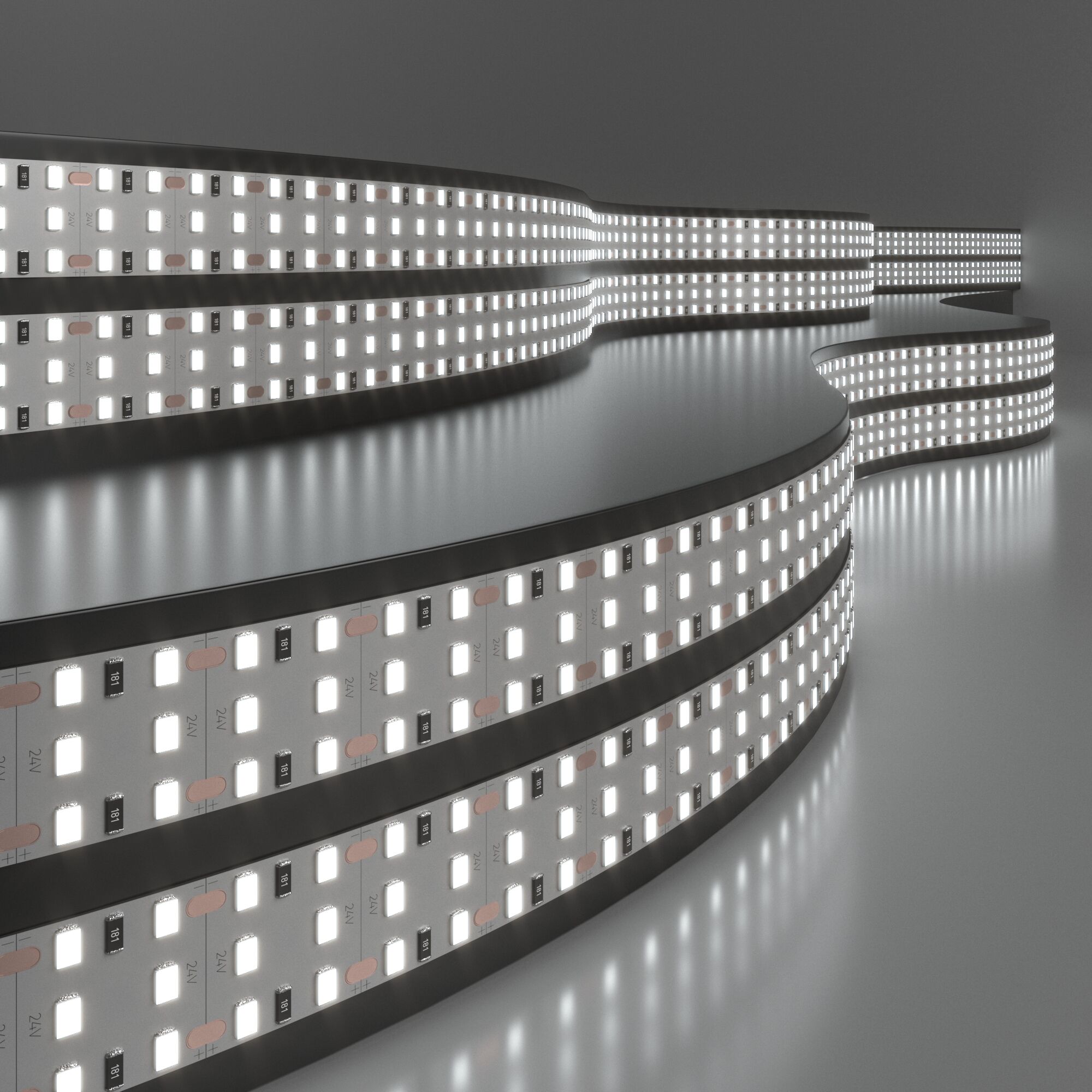 Elektrostandard Лента светодиодная 360LED 26W IP20 трехрядная 6500К холодный белый (2835 24V 360Led 26W IP20) фото