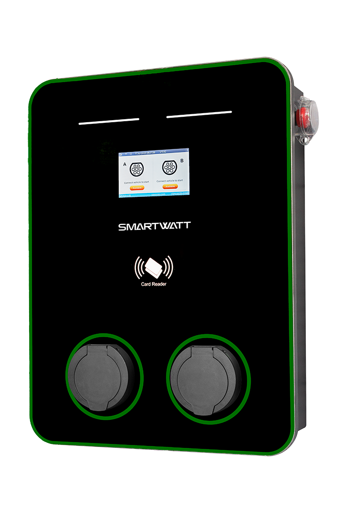 SMARTWATT Автомобильная электрозарядная станция EVC AC 44K 3P CO2 Type2 фото