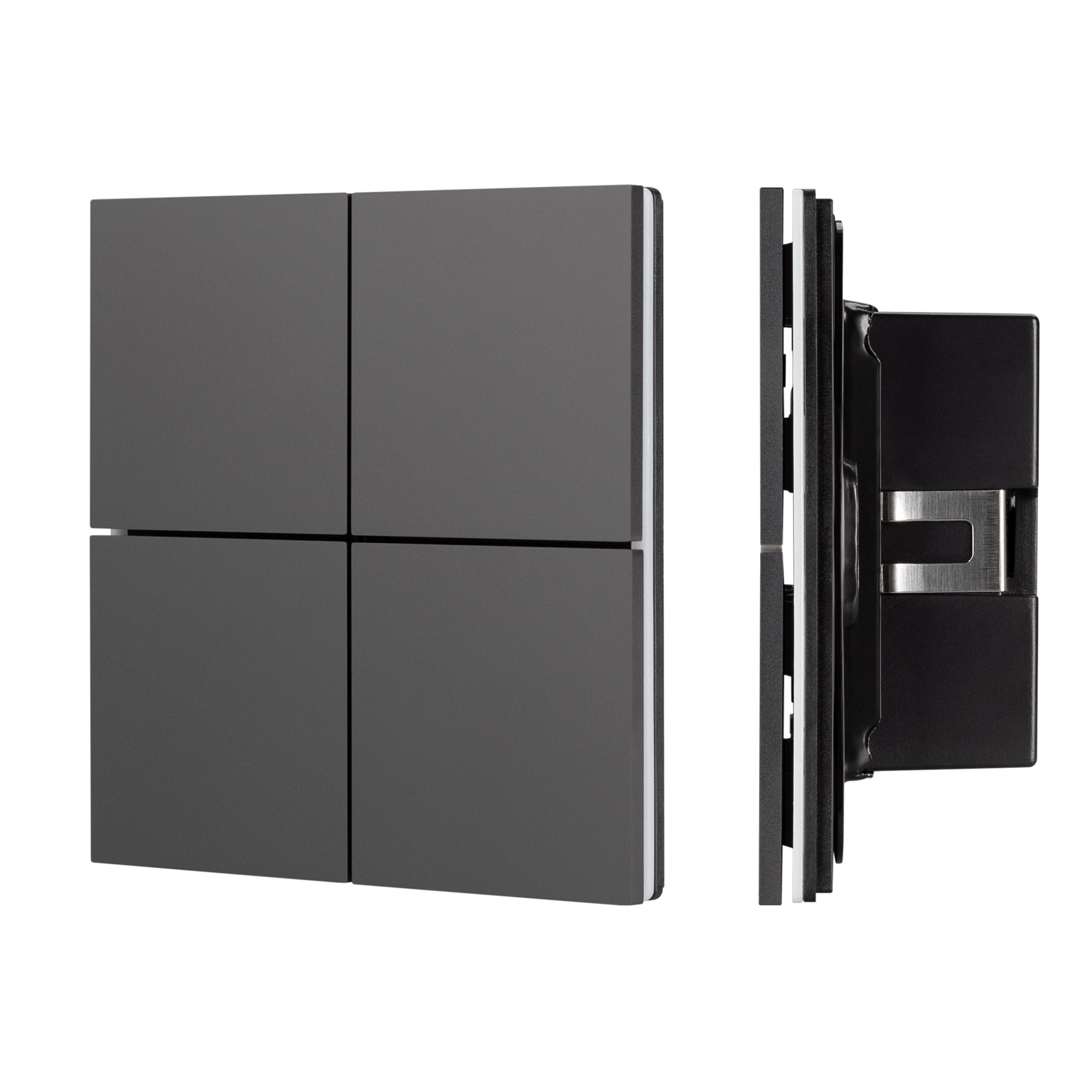 Arlight INTELLIGENT ARLIGHT Кнопочная панель KNX-304-23-IN Black (BUS, Frameless) (IARL, IP20 Металл, 2 года) фото