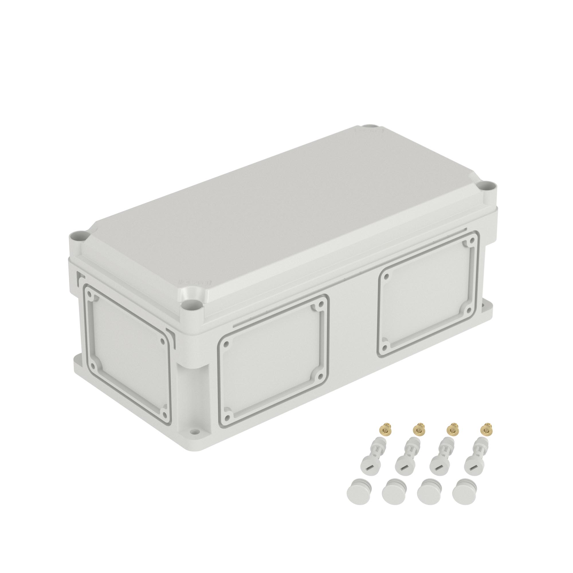 DKC Корпус RAM box без МП 400х200х160 мм, с фланцами, непрозрачная крышка  высотой 35 мм, IP66/IP67 фото
