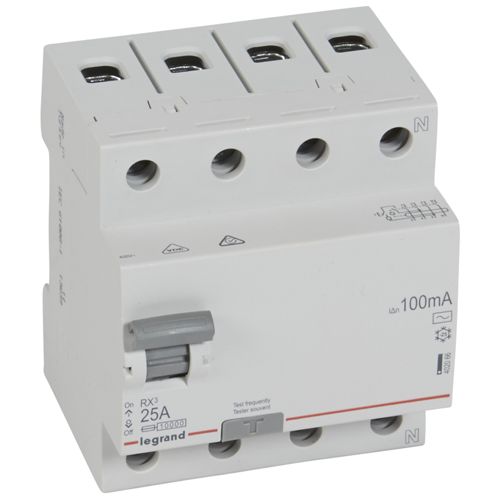 Legrand RX3 УЗО 4P 100мА 25А (AC). фото