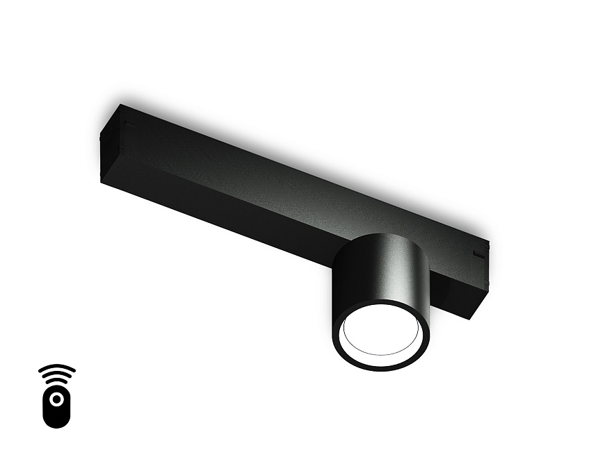 Ambrella Светильник светодиодный диммируемый для шинопровода Magnetic 220V GL1242 BK черный IP20 7W 3000K-6400K 24° D75*85 (Без ПДУ) фото