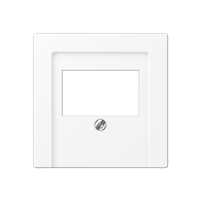 JUNG A Flow/A 550 Белый матовый Накладка на USB зарядные устройства и TAE-розетки; с видимым винтом фото