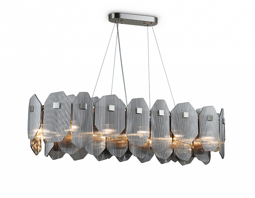 Ambrella Светильник подвесной LH31205/12 SN/SM сатин никель/дымчатый E14*12 max 40W 1000*340*270 фото