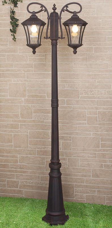 Elektrostandard GLXT-1450F/2 / Светильник садово-парковый Virgo F/2 капучино фото