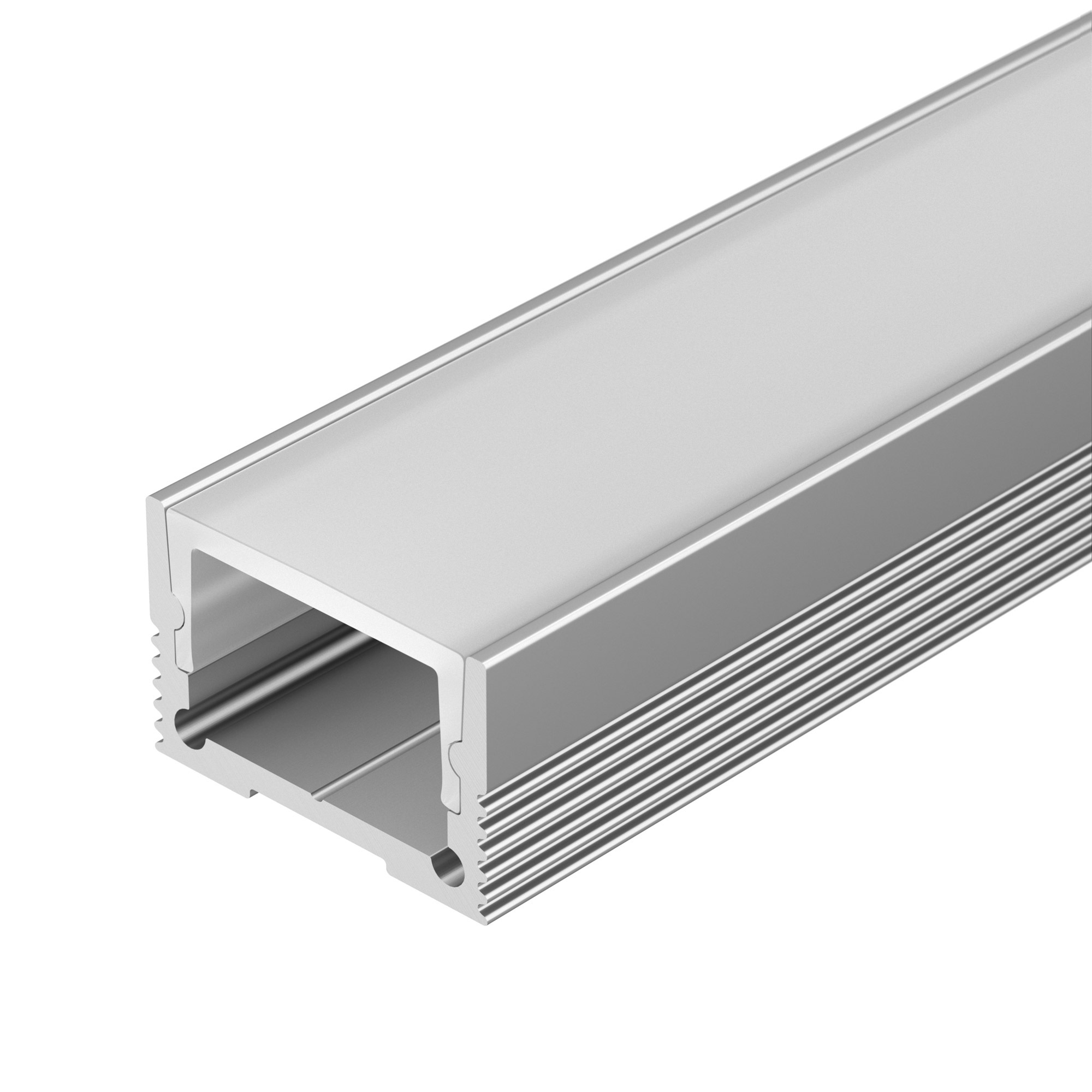 Arlight Профиль с экраном SL-SLIM20-H13-2000 ANOD+OPAL (Алюминий) фото