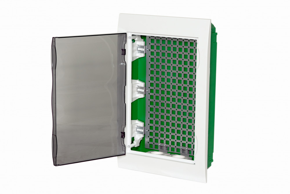 Systeme Electric City9 Box IT корпус встраиваемый с проз дв. 3ряд/36мод 2 розетки фото