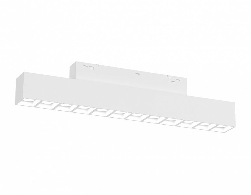 Ambrella Светильник трековый светодиодный Magnetic standard 48V 20mm GL4490 WH белый IP20 12W 3CCT 3000-6000K SMART 24° 218*22*25 фото