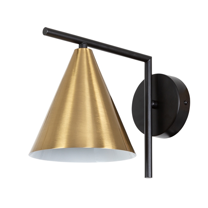 Arte Lamp A7029AP-1BK JACOB Бра металл черный/медный/белый E27 фото