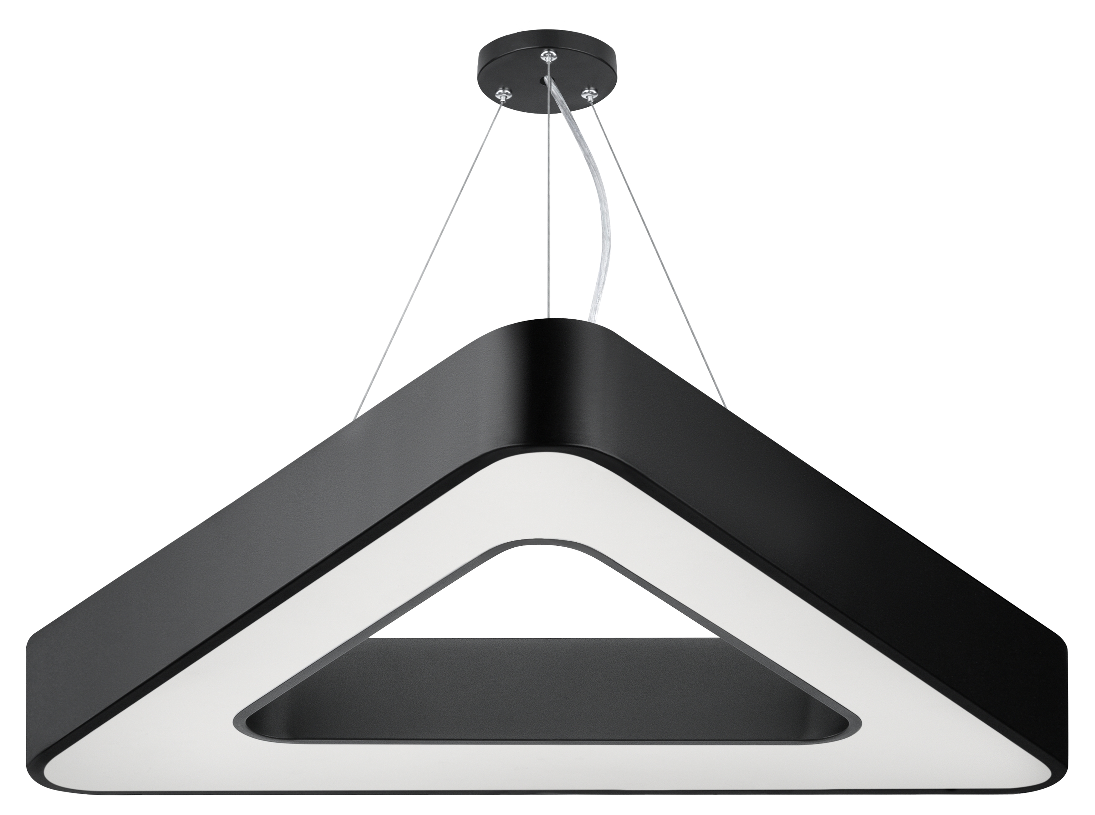 ЭРА Светильник LED Geometria SPO-153-B-40K-030 Delta 30Вт 4000К 2100Лм IP40 600*80 черный подвесной драйвер внутри фото