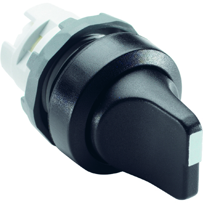 ABB M3SS1-10B Переключатель (кор. ручка) черный 3-х позиционный без подсветки (только корпус) с фикс фото