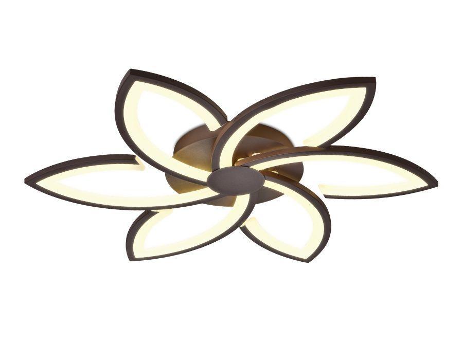 Ambrella Потолочный светодиодный светильник с пультом FA447/6 CF кофе 108W 730*700*60 (ПДУ РАДИО 2.4) фото