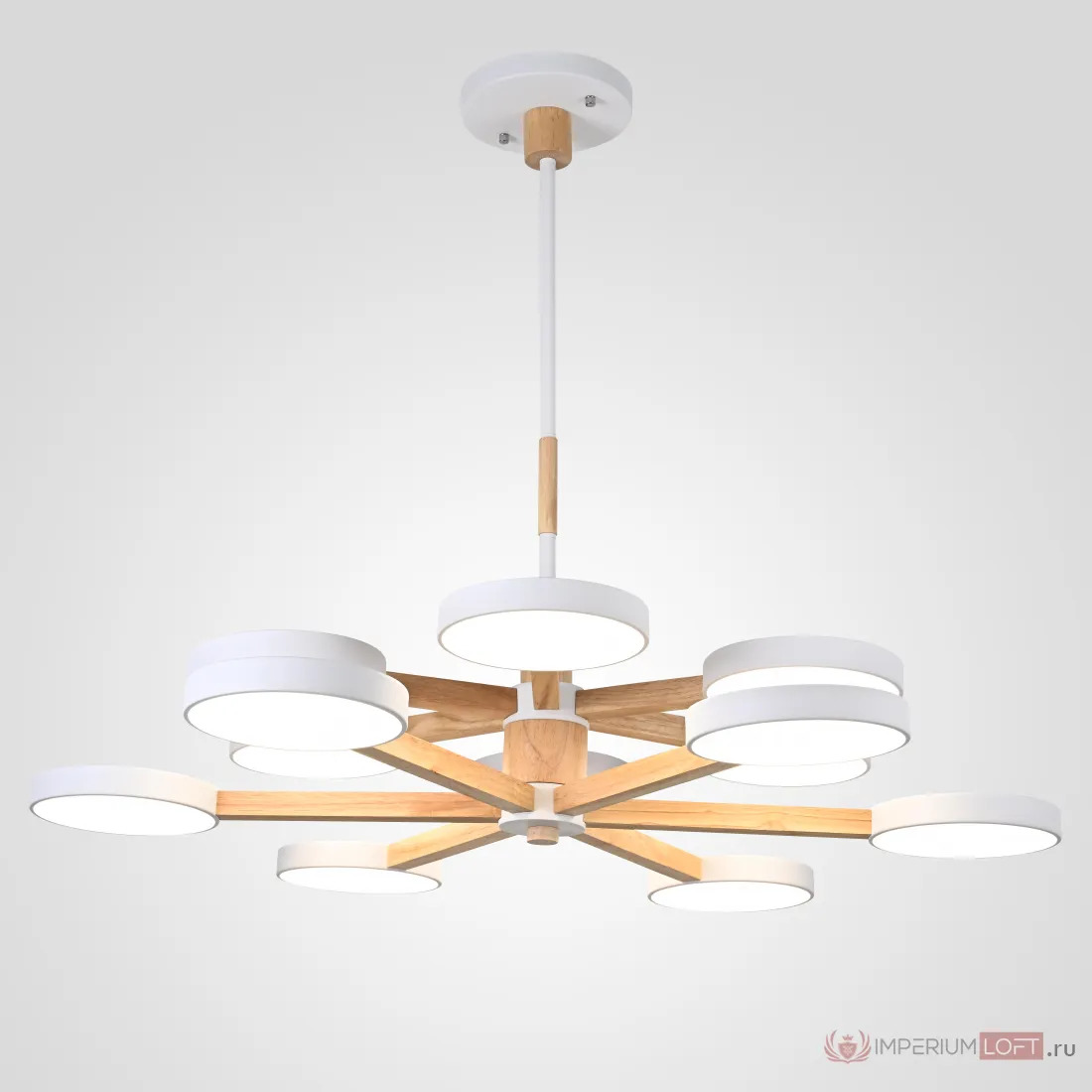 ImperiumLoft Подвесная люстра TURNA DBL L12 White фото