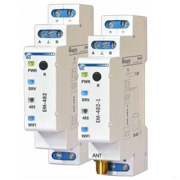 Новатек-Электро Контроллер WEB- доступа ЕМ-482-1, 12-24В управление Modbus-оборудованием WI-FI модуль,  (с бесплатным облачным сервисом мониторинга) в фото