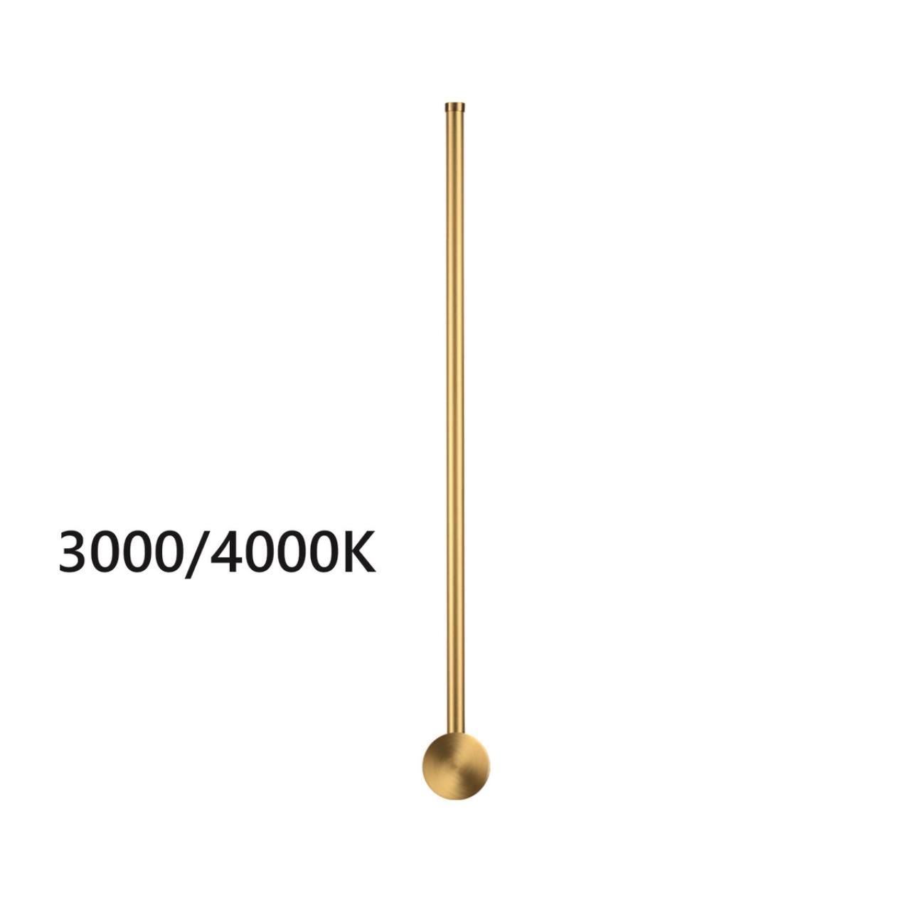 Odeon Light 4335/12WGP HIGHTECH ODL23 275 золото Настенный светильник IP20 LED 12W 525Лм 3000K/4000K (перекл. ч/з тумблер на драйвере) FILLINI фото