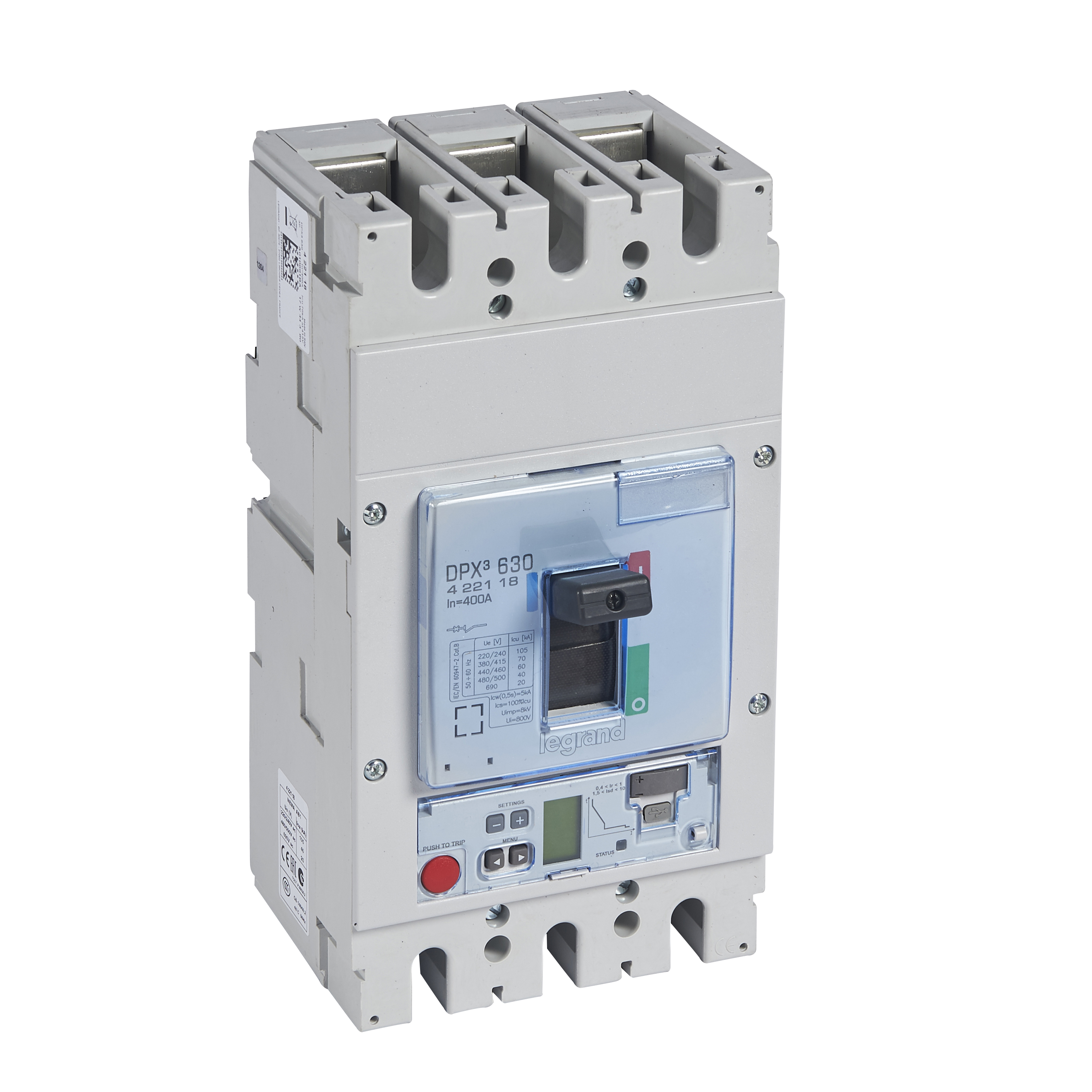 Legrand DPX3 630 Автоматический выключатель 3P 400А 70kA/эл.расц.S2/изм.блок. фото