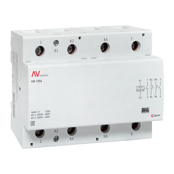 EKF Контактор модульный КМ 125А 2NO+2NC 230В АС (6 мод.) AVERES фото