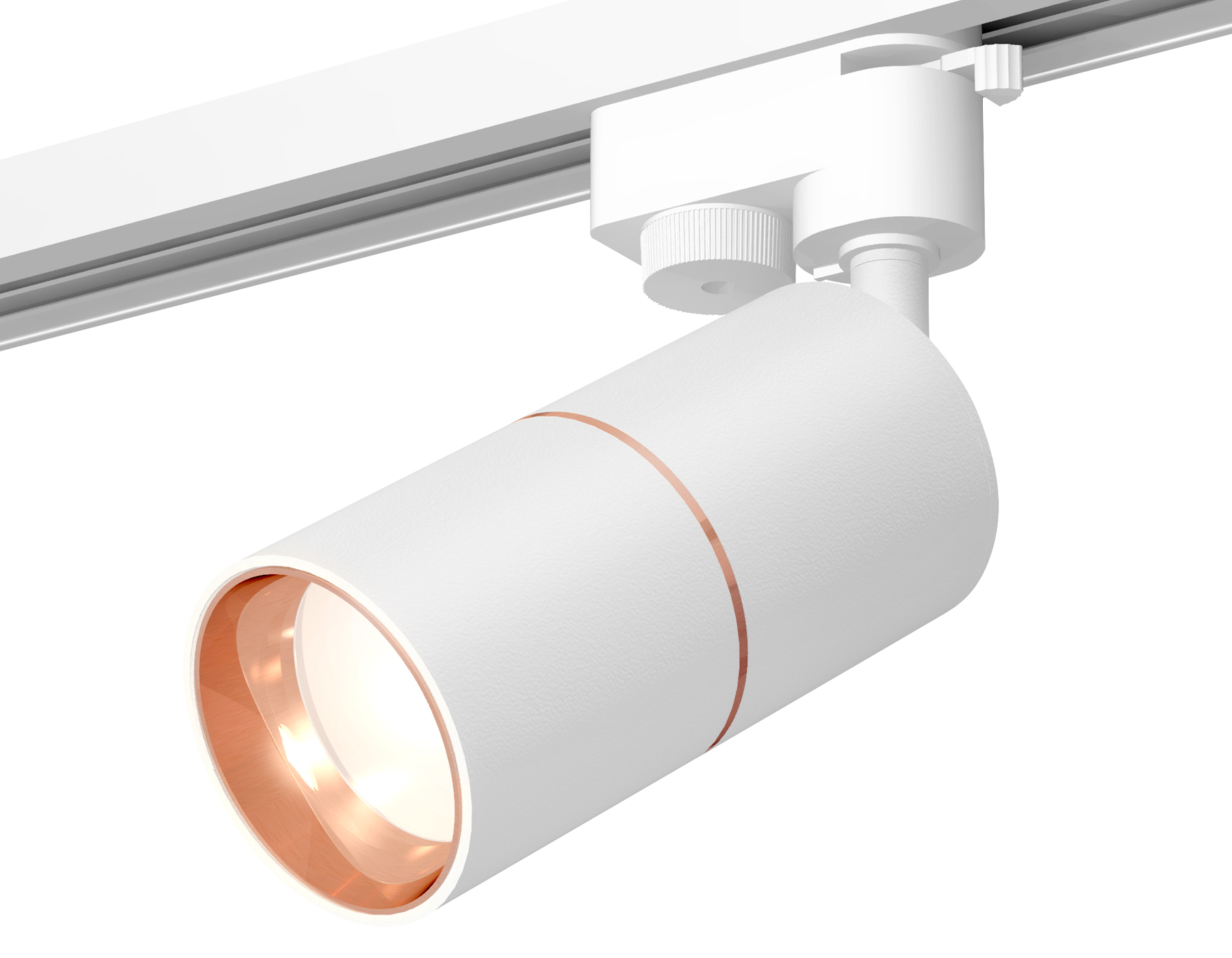 Ambrella Комплект трекового однофазного светильника XT6301030 SWH/PPG белый песок/золото розовое полированное MR16 GU5.3 (A2520, C6301, A2063, C6301, фото